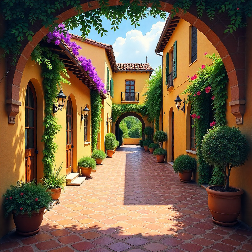 Diseño de paisaje profesional con jardín natural